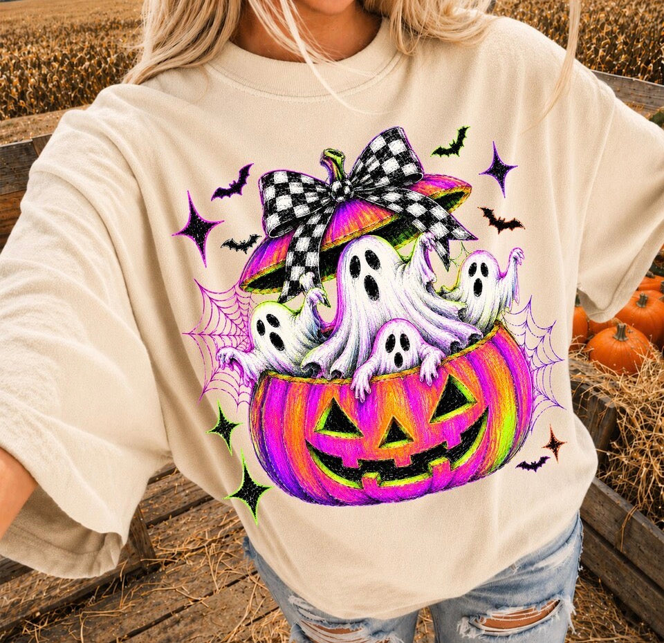 Colorful Spooky Ghost