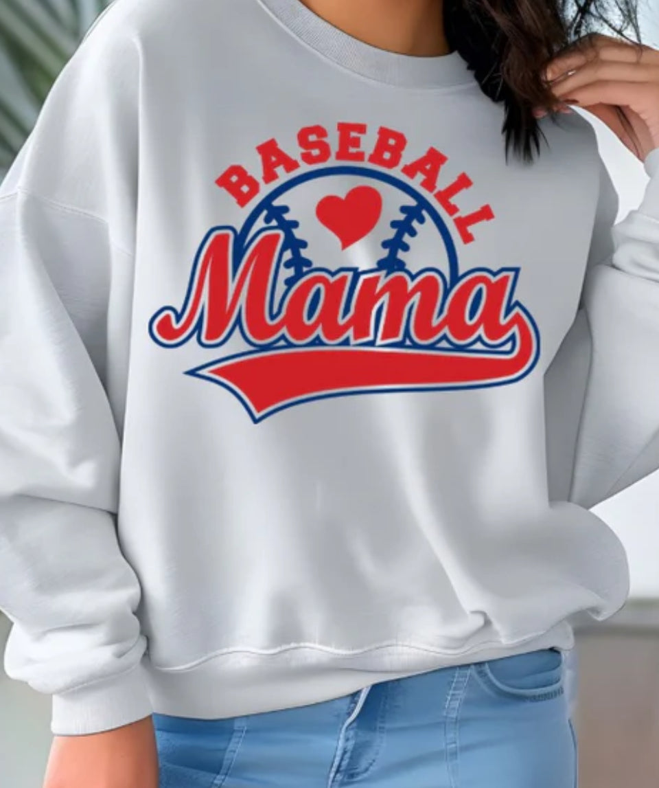 BASEBALL MAMA with heart
