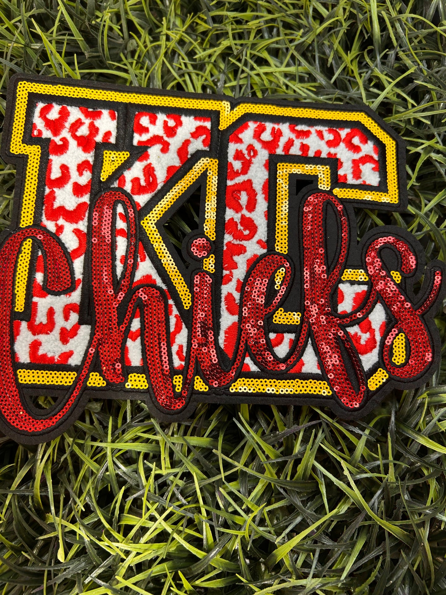 KC chenille chiefs patch