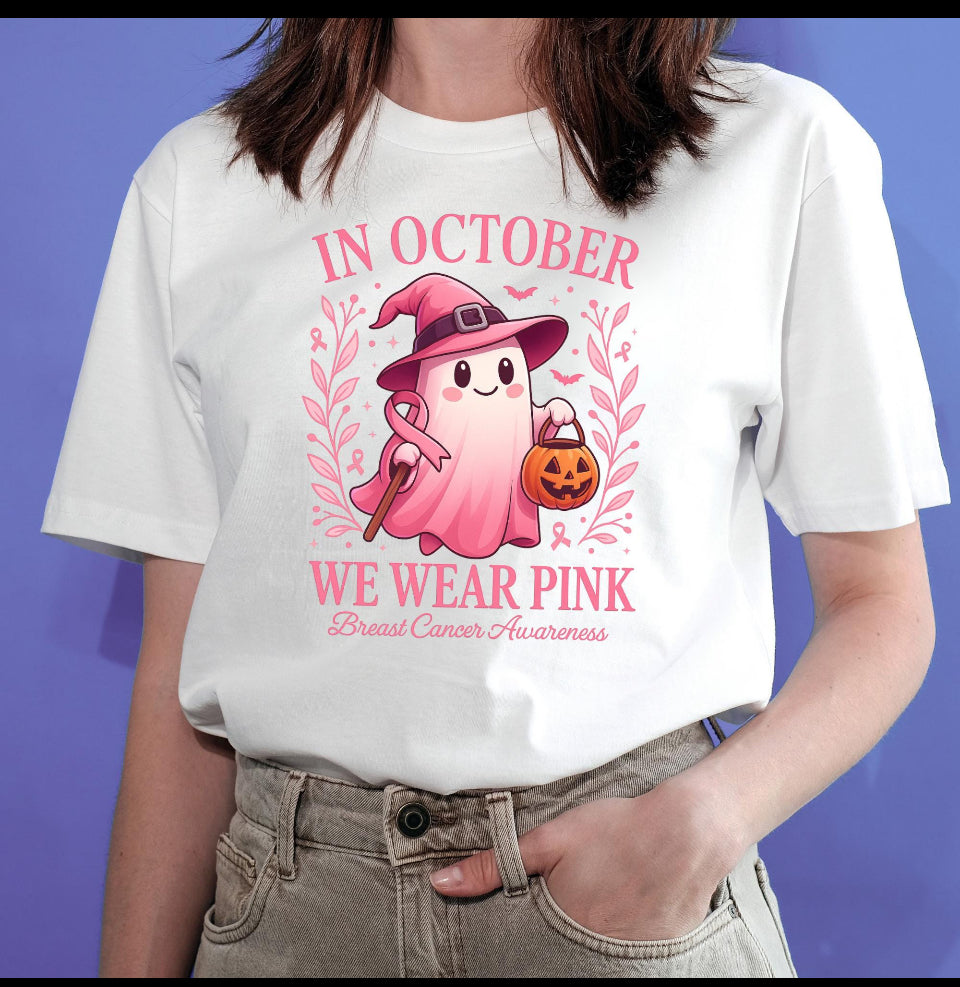 Breast Cancer Awareness Ghost without ribbon