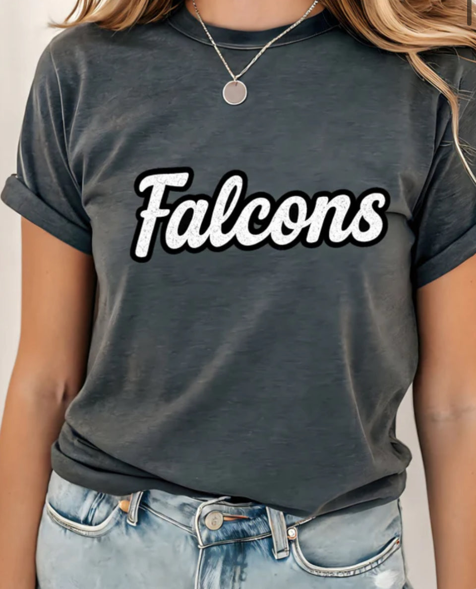 Bushland Falcons with white Font