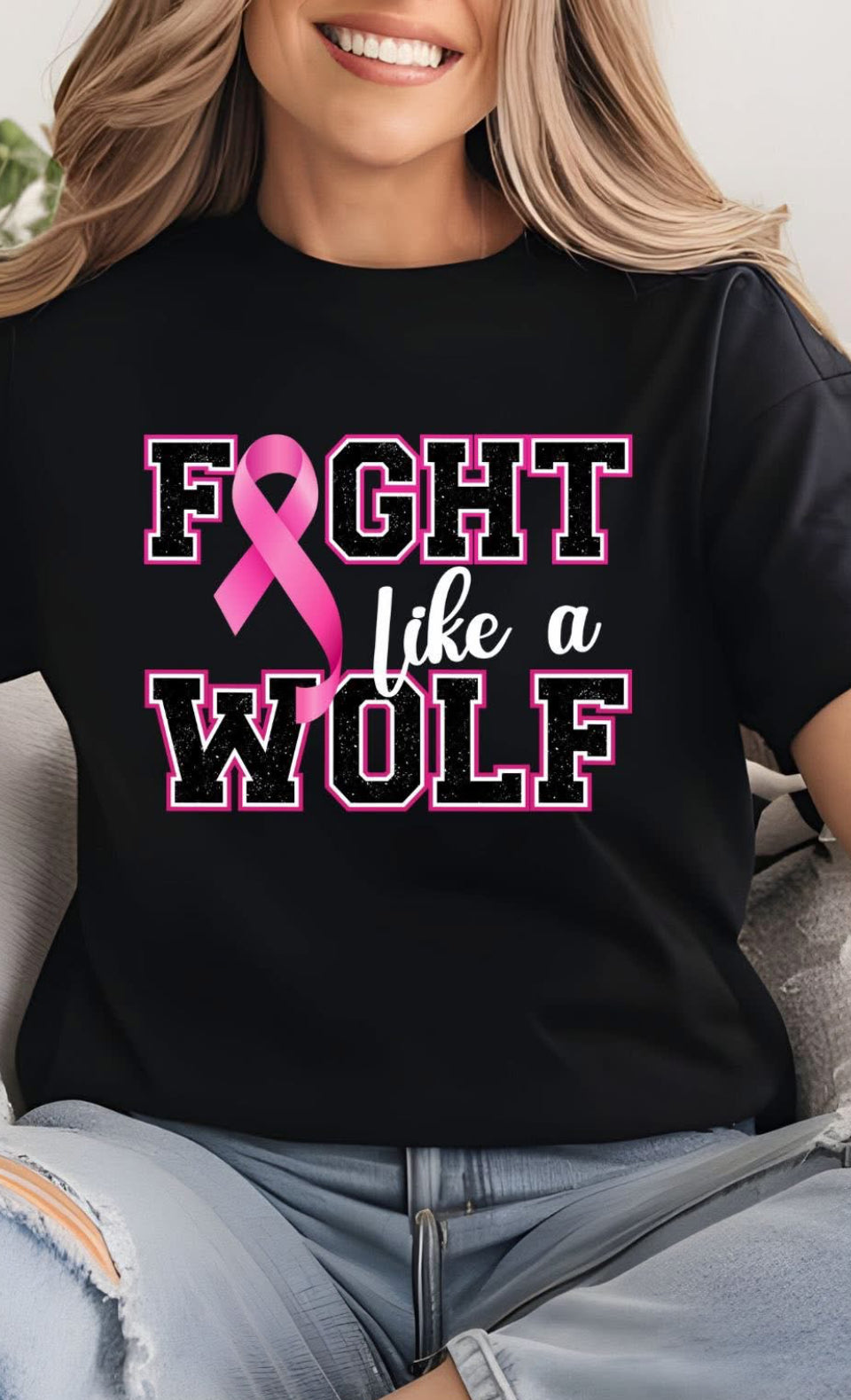 Wolves Breast Cancer Awareness shirt