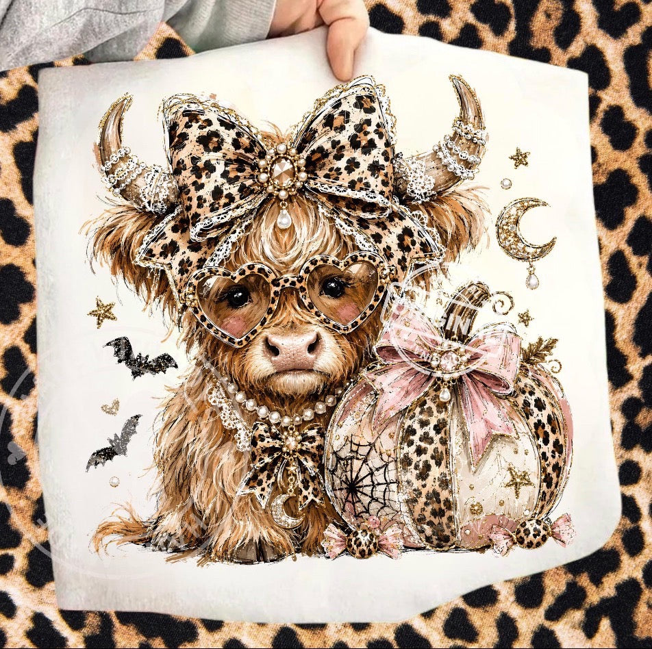 leopard Highland Cow