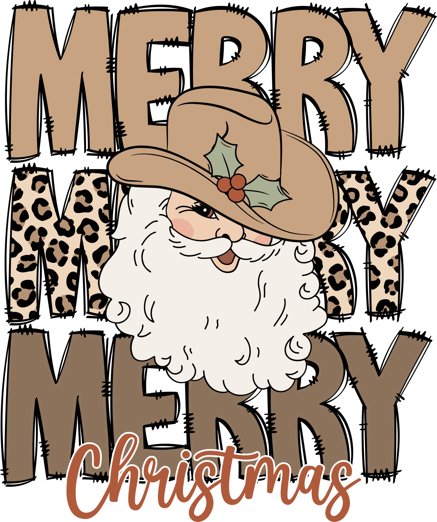 Merry Christmas Country Santa