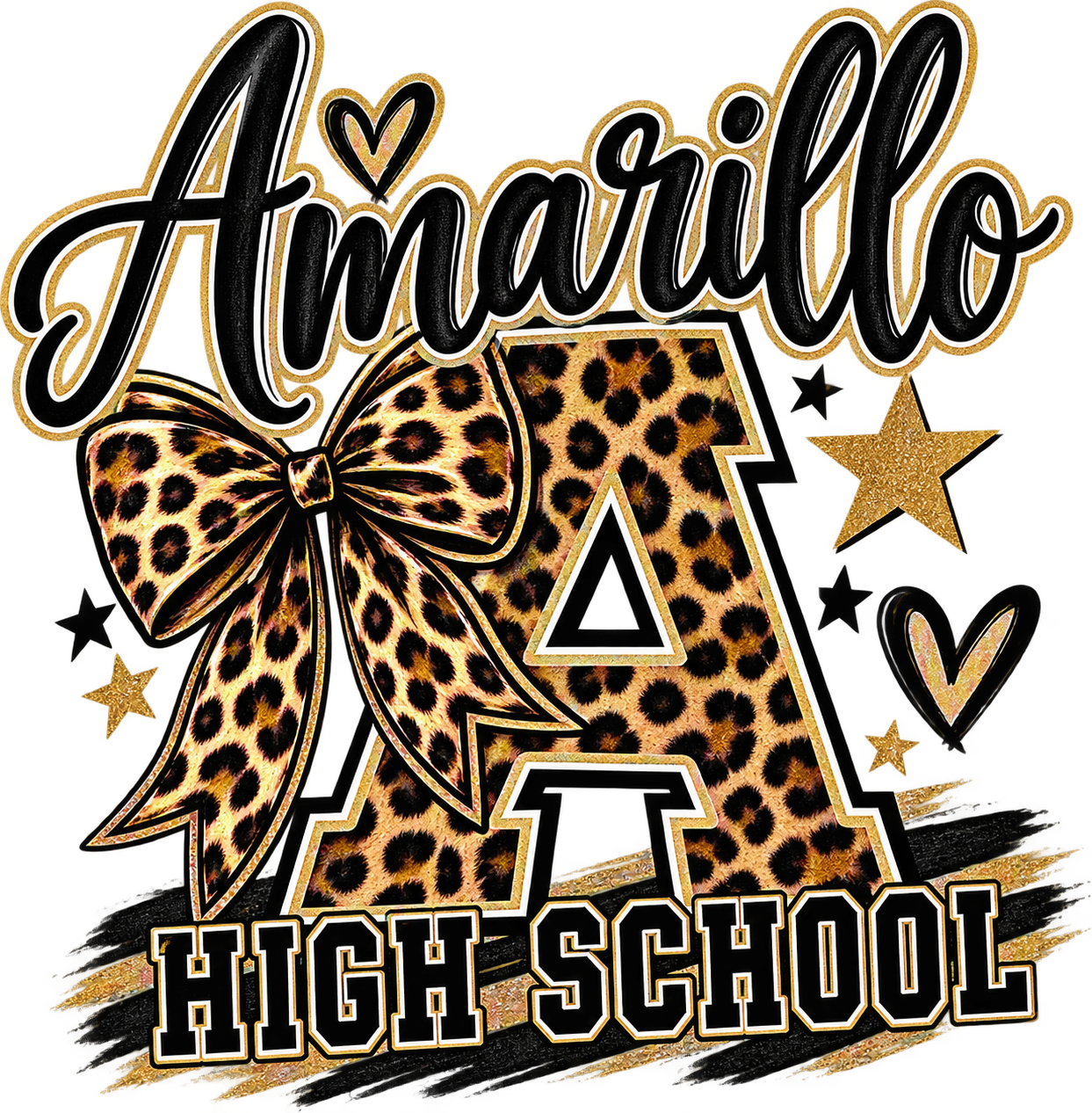 Amarillo High School Leopard print