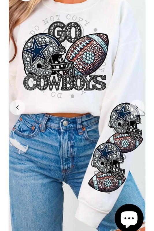 Dallas Cowboy faux sequin