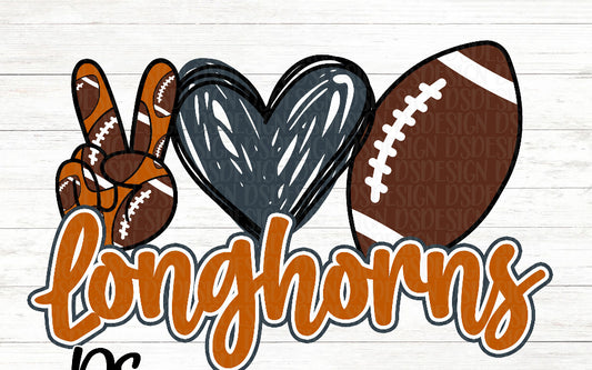Texas Longhorns Peace , Love, Football