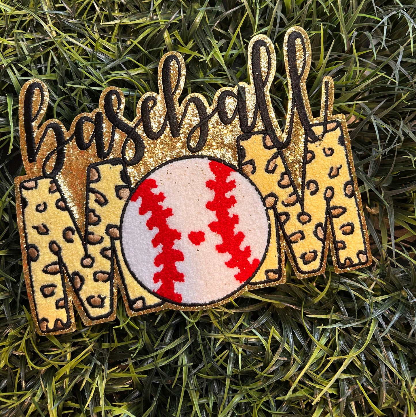 Baseball mom chanel patch