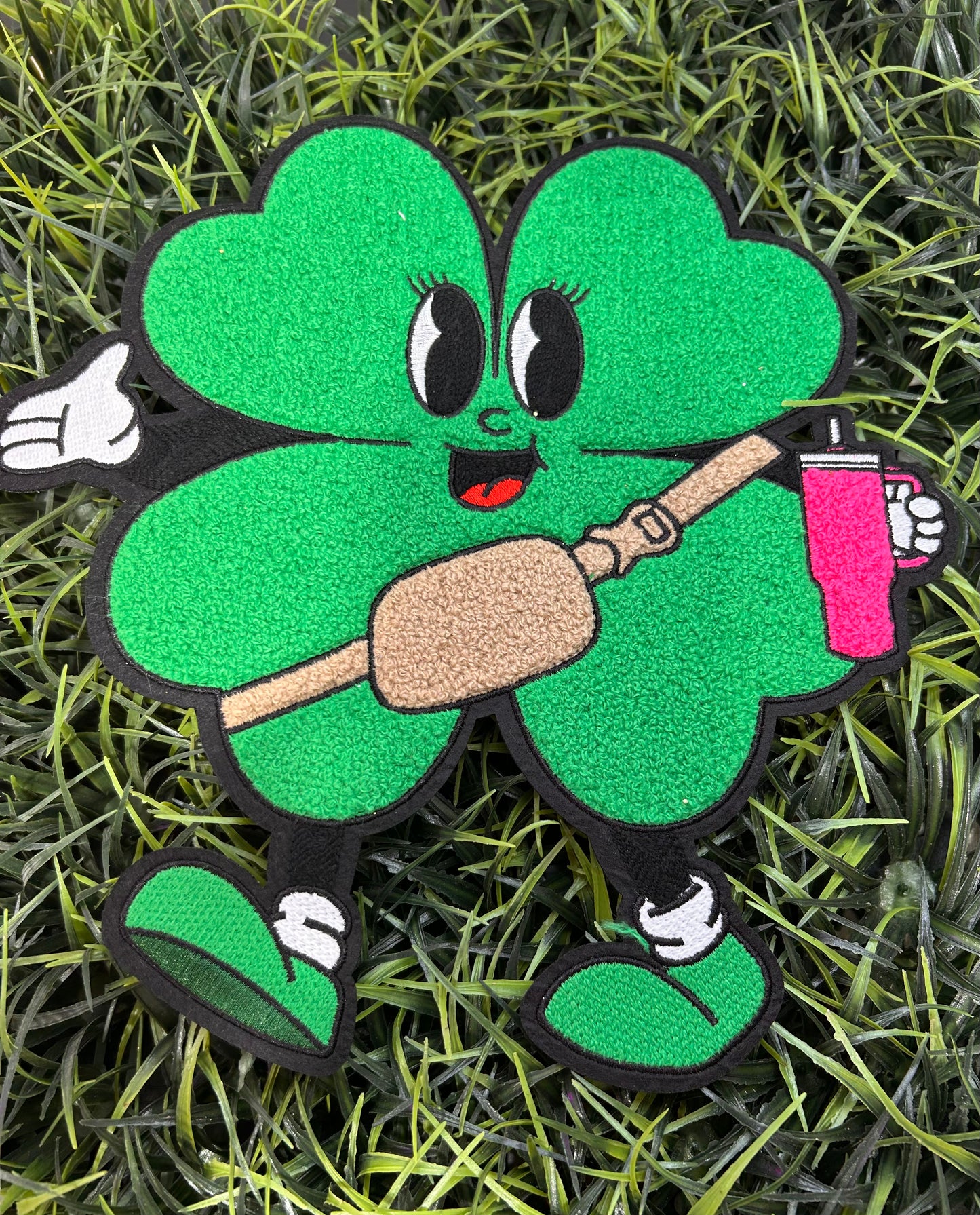 Boujee four leaf clover with Stanley