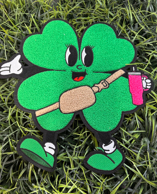 Boujee four leaf clover with Stanley