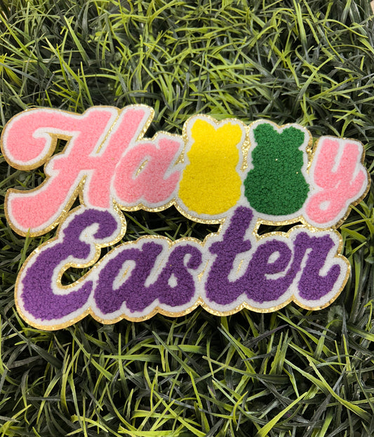 Happy Easter chenille Patch