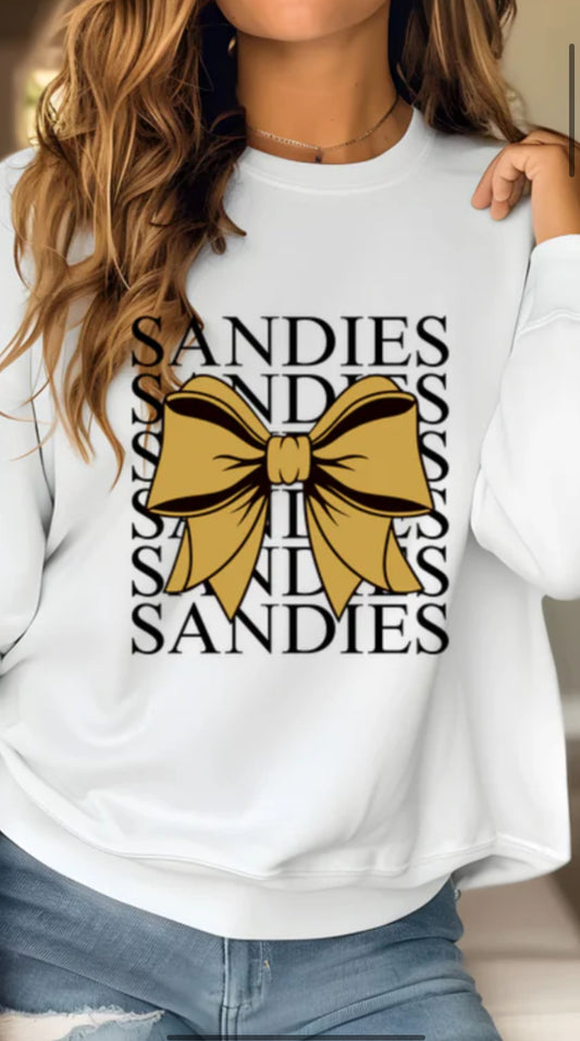 Amarillo High Sandies with black bow