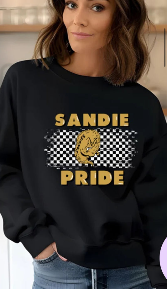 Amarillo High Sandies Pride checkered print