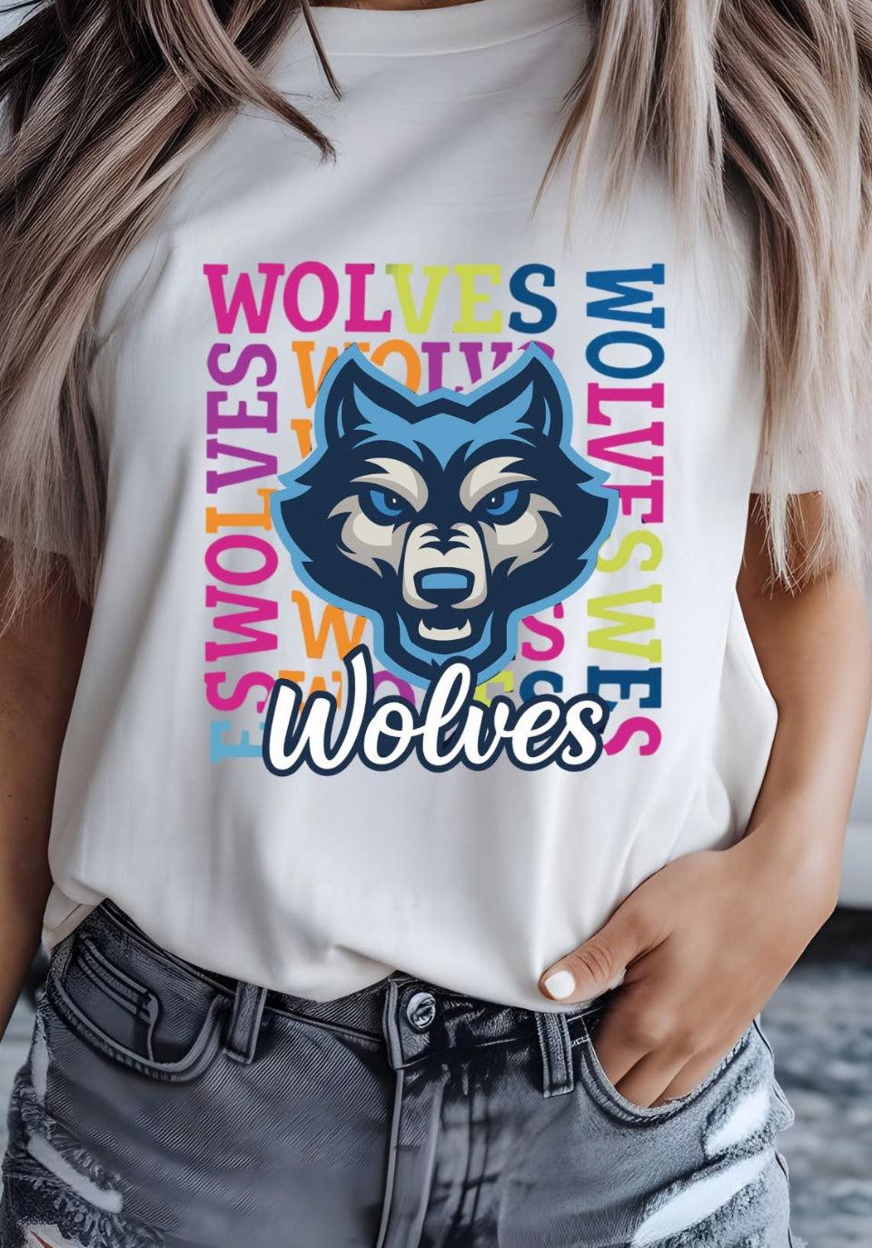 West Plains Wolves colorful Spirit Gear
