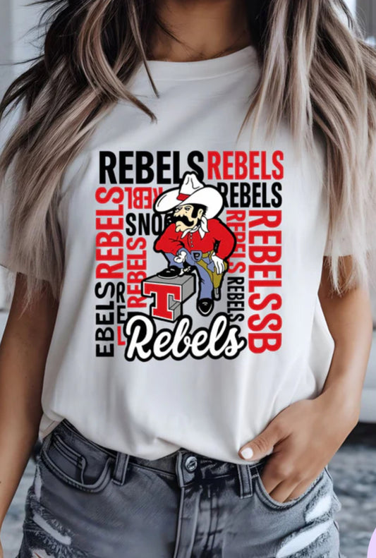 Tascosa Rebel  Spirit Gear with Mascot