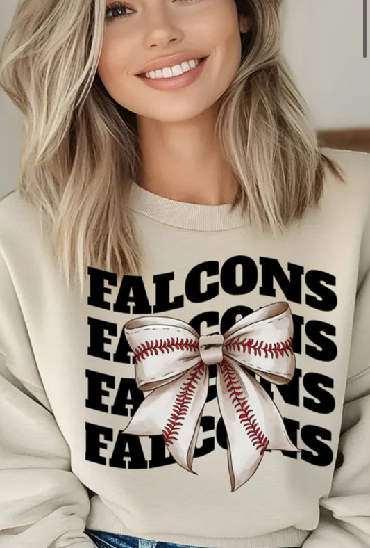 Bushland Falcons baseball bow