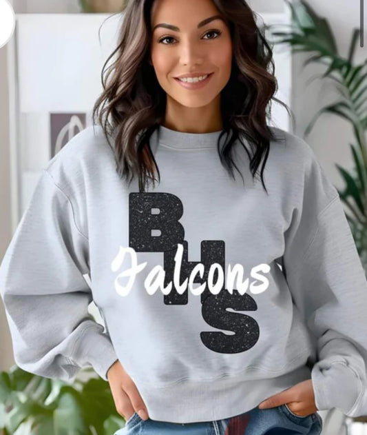 Faux Glitter Bushland Falcons