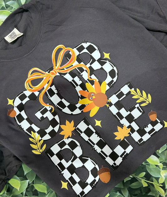 Gobble with checkered print