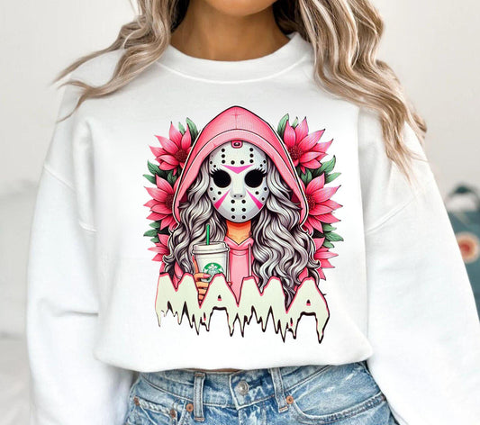 Horror Mama pink flowers