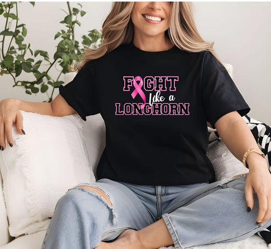 longhorns Breast Cancer Awareness shirt