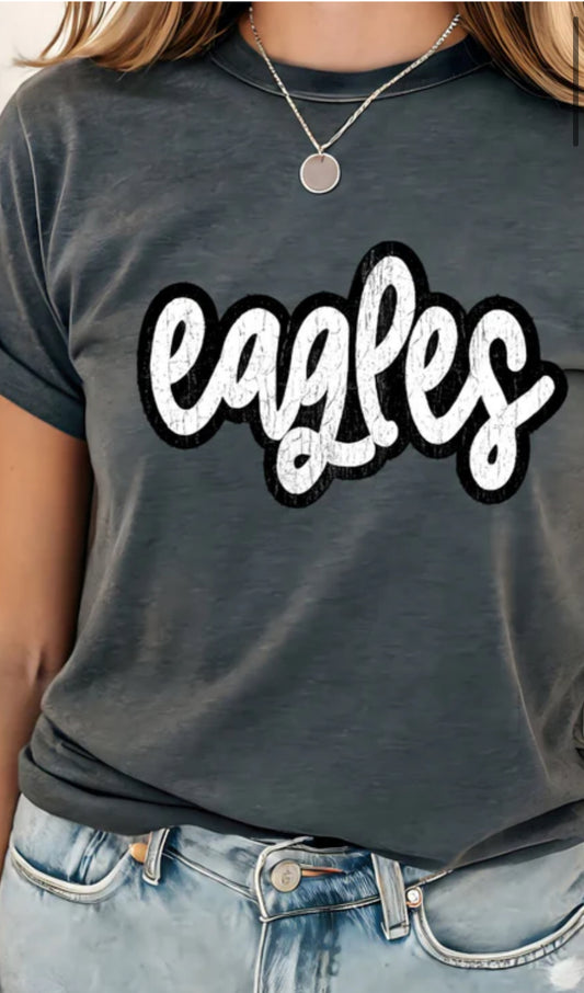 Canyon Eagles white Script