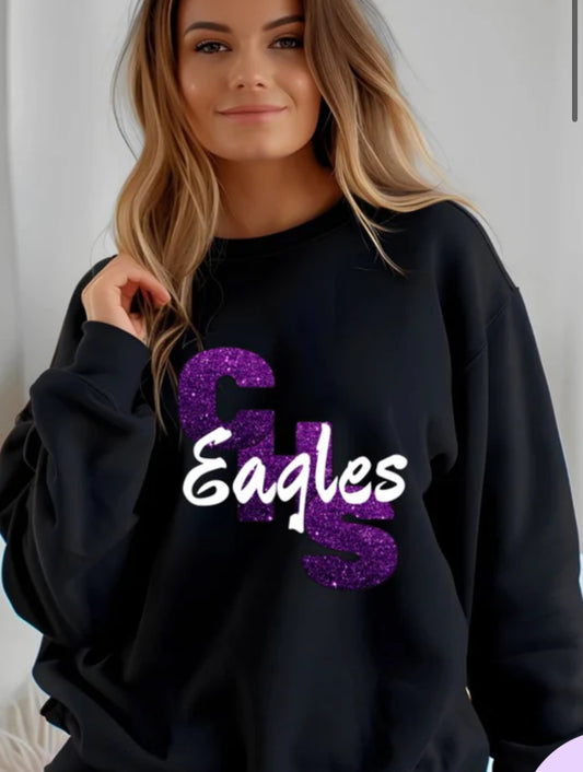 Faux  Glitter Canyon Eagles