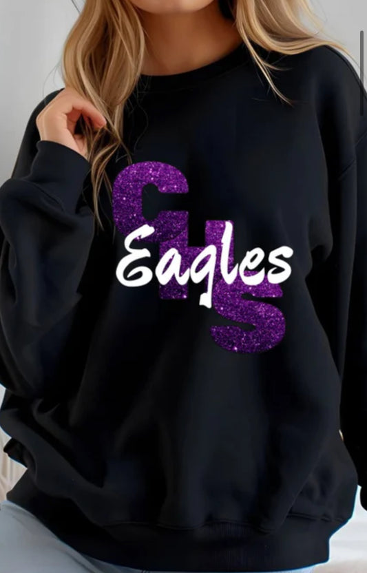 Faux Glitter Canyon Eagles