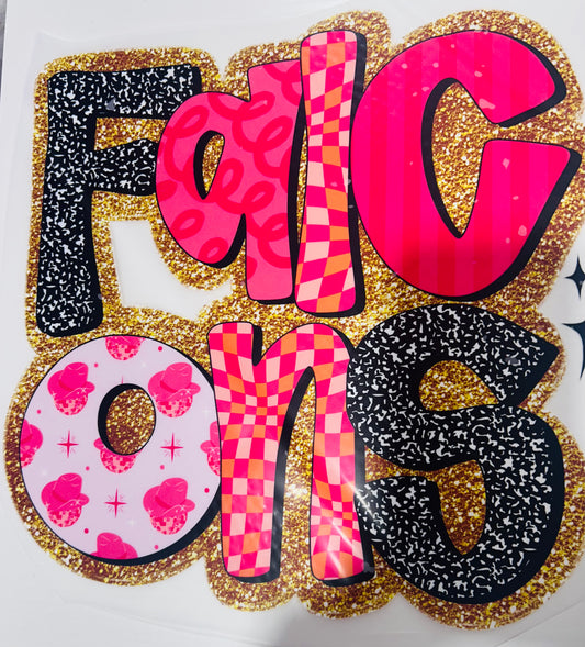 Falcons fun colorful font