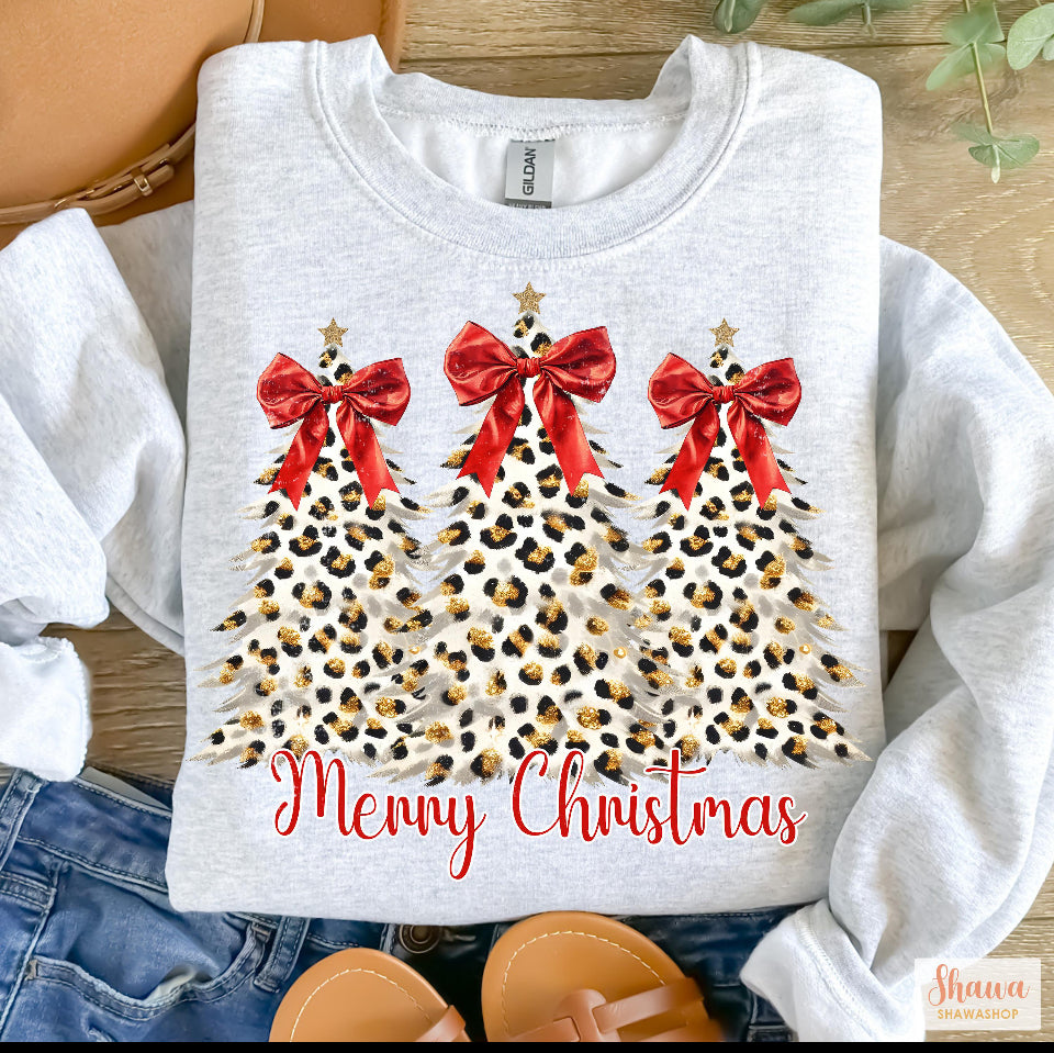 Merry Christmas leopard Trees
