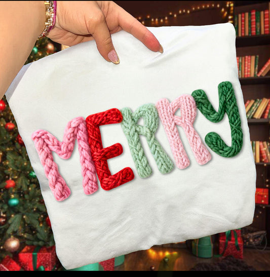 FAUX YARN MERRY DESIGN