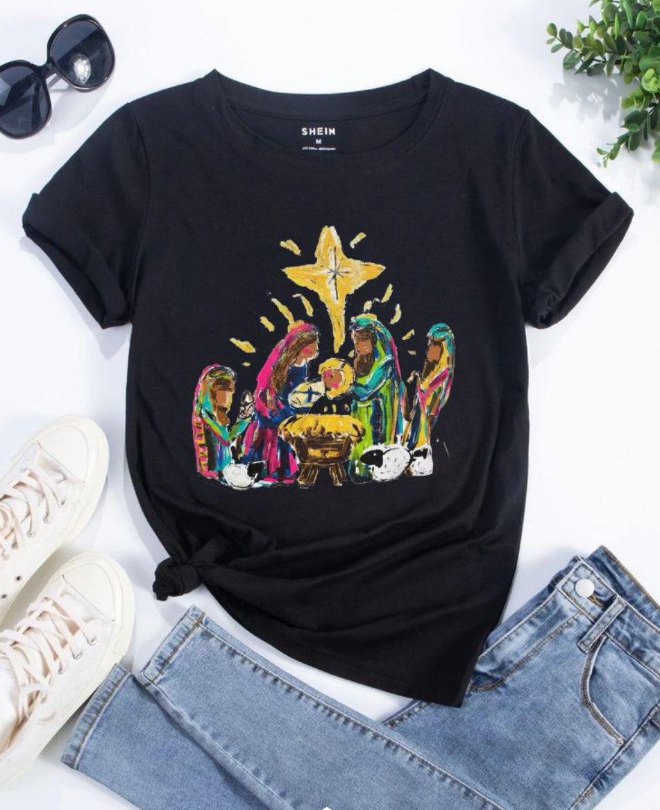 Colorful Nativity Scene