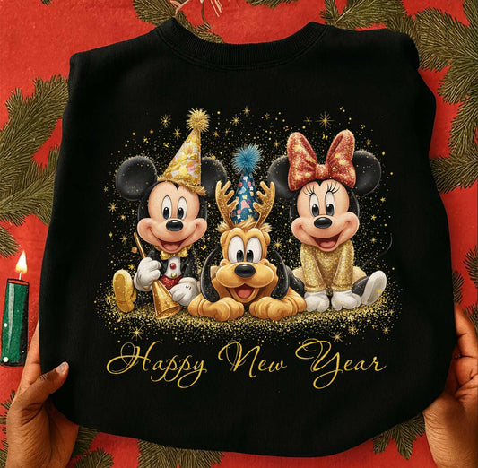 Happy New Years with Mickey and Minnie