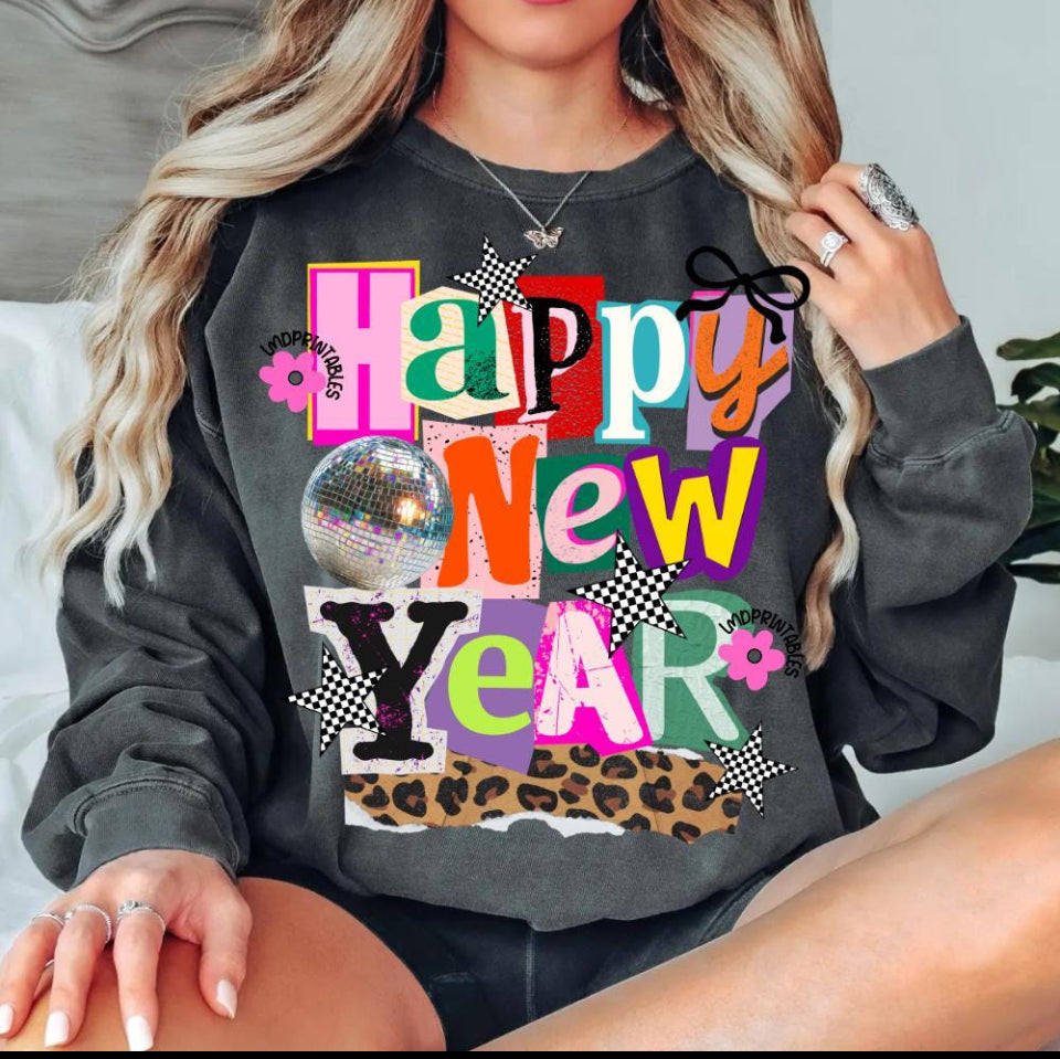 Happy New Years Bright and Colorful