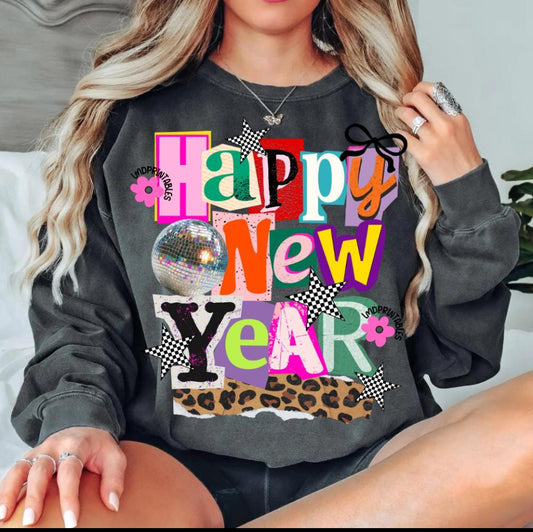 Happy New Years Bright and Colorful