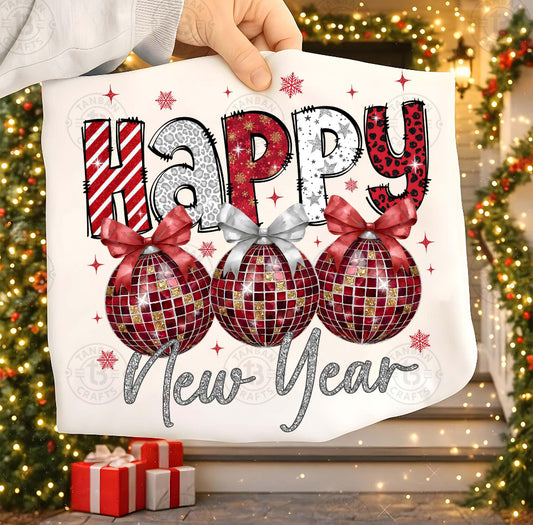 Happy New Years(red and silver)