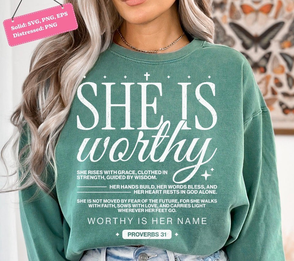 She Is worthy