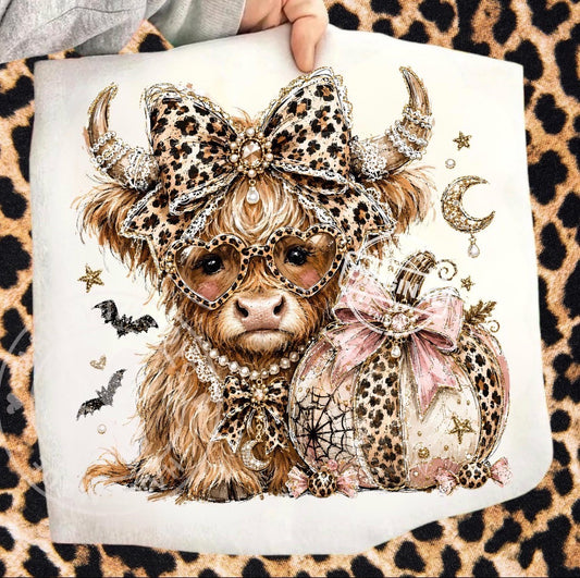 leopard Highland Cow