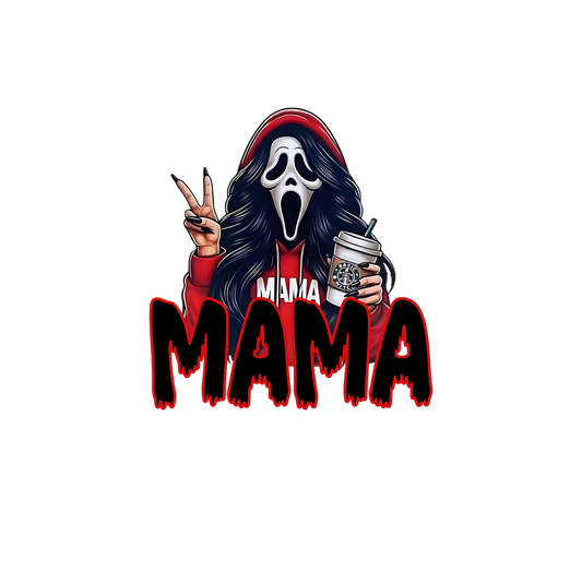 Scream Mama with Starbucks drink